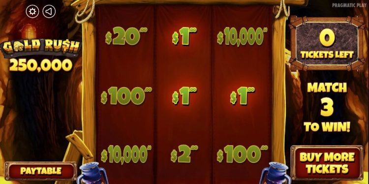 Gold Rush Scratch Card Online Krasloten Strategie