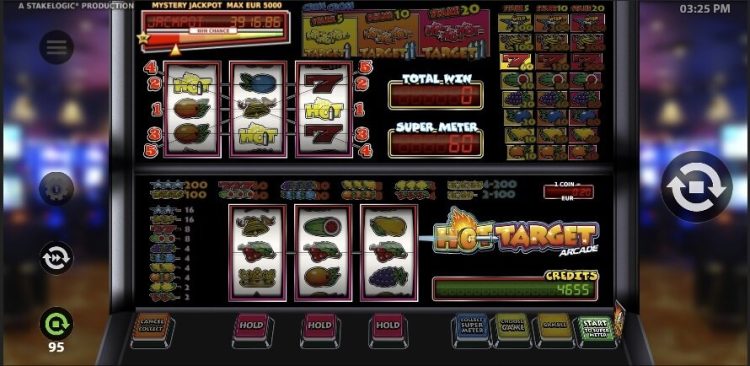 Hot Target Arcade fruitautomaat online gameplay