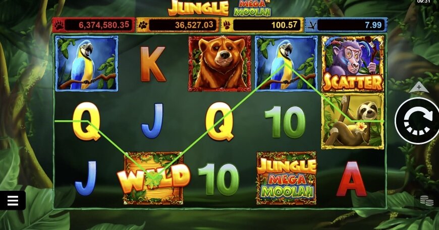 Jungle Mega Moolah gokkast