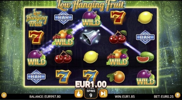 Low Hanging Fruit Leander slot gameplay