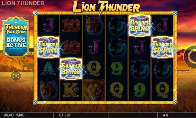 Lion Thunder slot bonus trigger