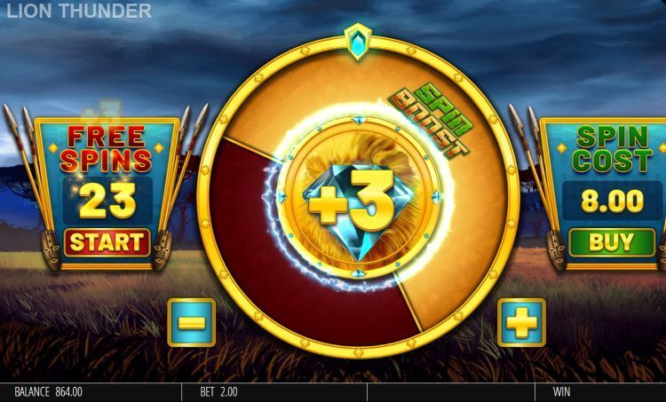 Lion Thunder slot review bonus wheel