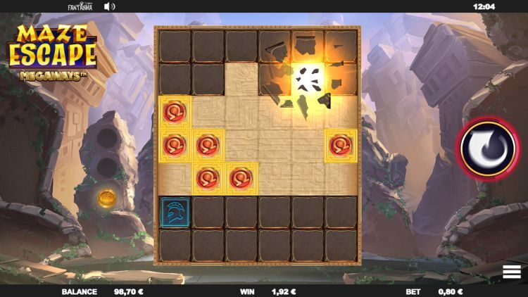 Maze Escape Megaways slot big win Fantasma Games