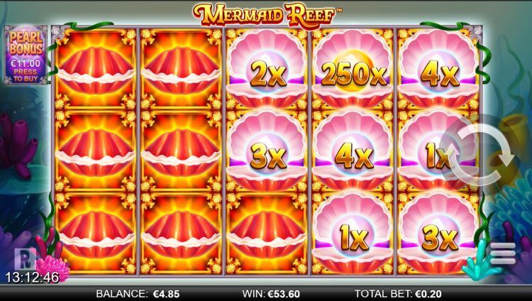 mermaid reef slot bonus