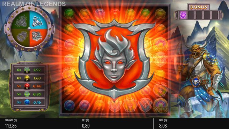 Realm of Legends online slot feature win