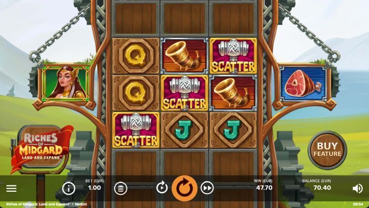 Riches of Midgard Land and Expand slot NetEnt