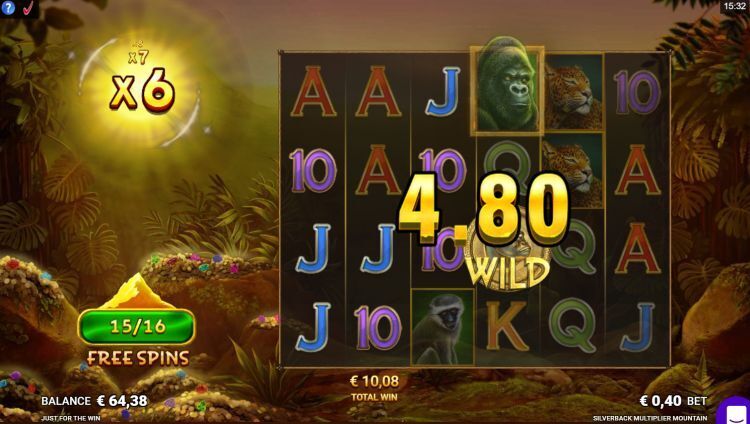 Silverback Multiplier Mountain online slot gameplay