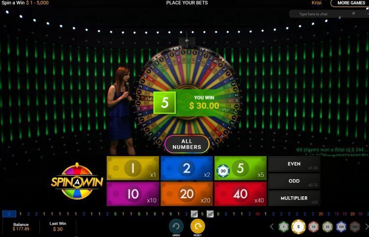 Spin a win live playtech review
