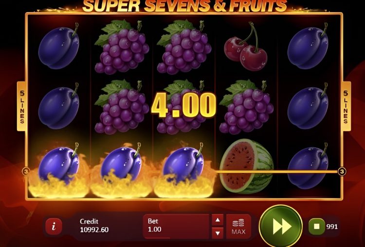 Super Sevens and Fruits slot review