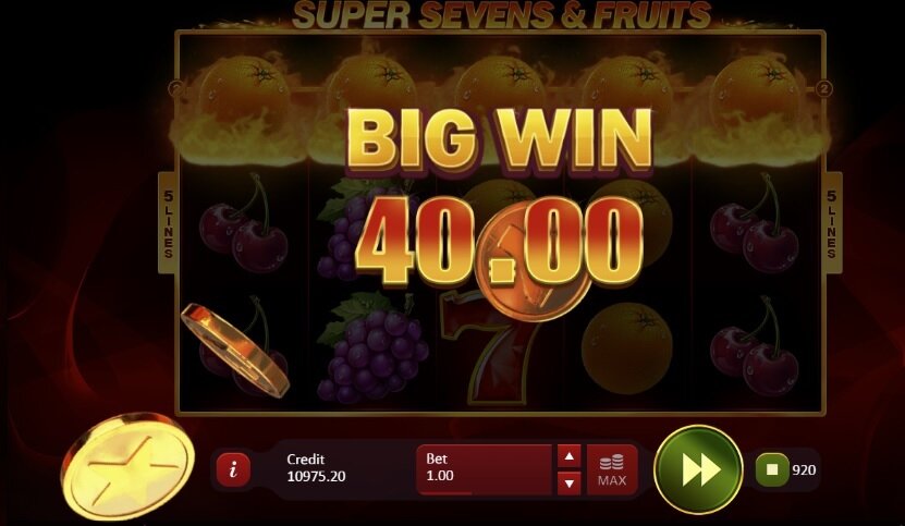 Super Sevens and Fruits gokkast