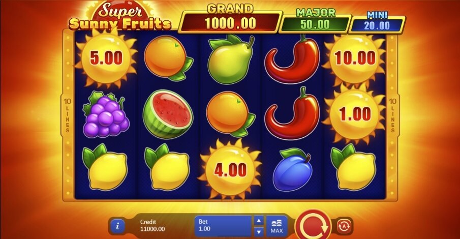Super Sunny Fruits Hold and Win