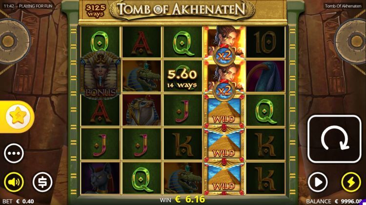 Tomb of akhenaten slot review win wilds