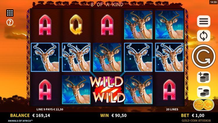 Animals of Africa slot review mega win
