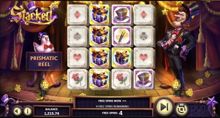 Stacked slot Free Spins bonus