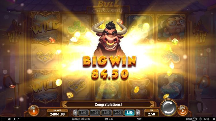 Bull in a china shop slot review big win