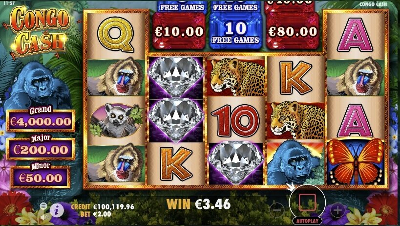 congo cash slot