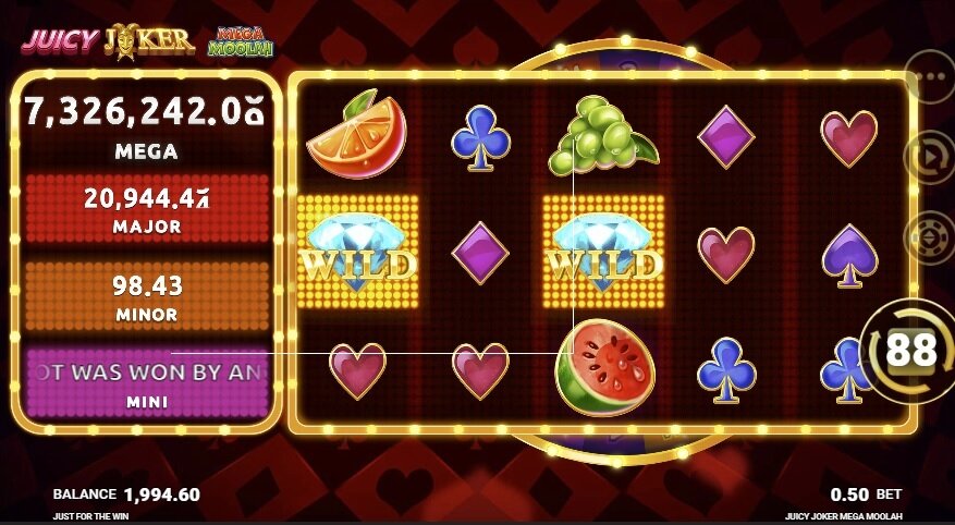 Juicy Joker Mega Moolah slot