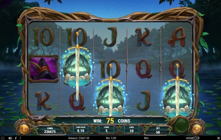 Lord Merlin and the Lady of the Lake gokkast bonus trigger