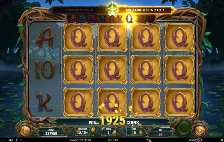 Lord Merlin and the Lady of the Lake online slot Free Spins
