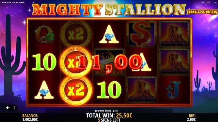 Mighty Stallion hold and win slot isoftbet free spins