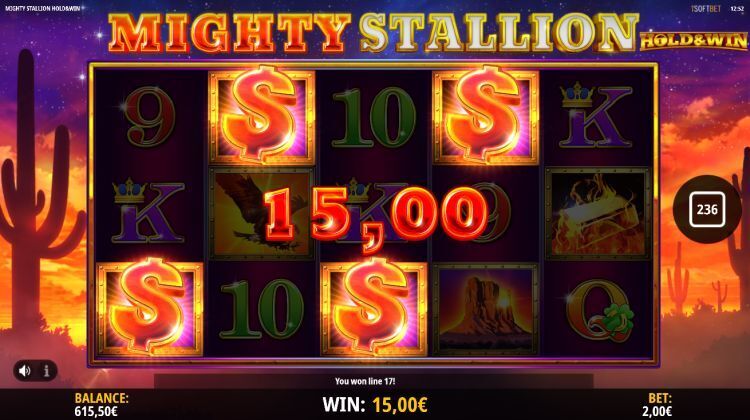 Mighty Stallion hold and win slot