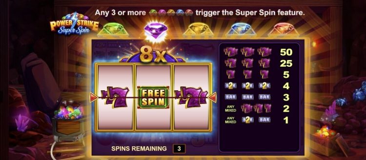 Power Strike Super Spin online slot Pariplay