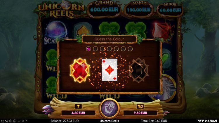Unicorn Reels gokkast gamble feature