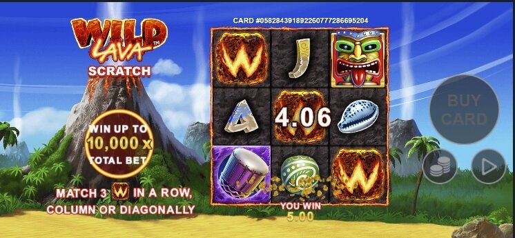 Wild Lava Scratch scratch card
