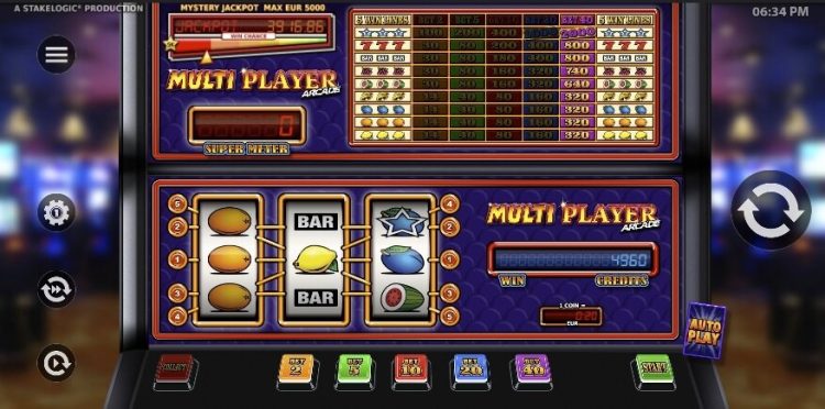 Multi Player Arcade Stakelogic gokkast gameplay