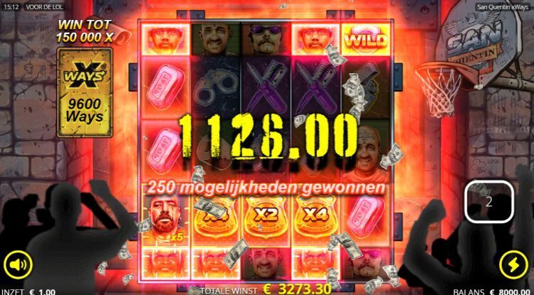 San Quentin xWays slot gameplay