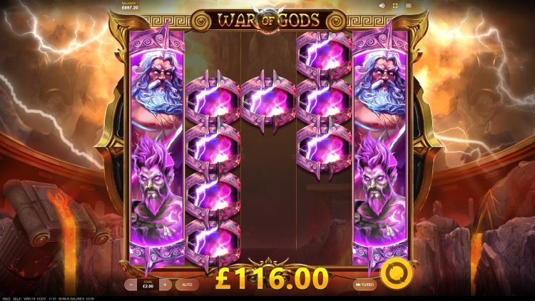war of gods red tiger big win