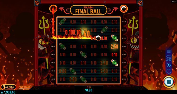 3 devils pinball bonus win