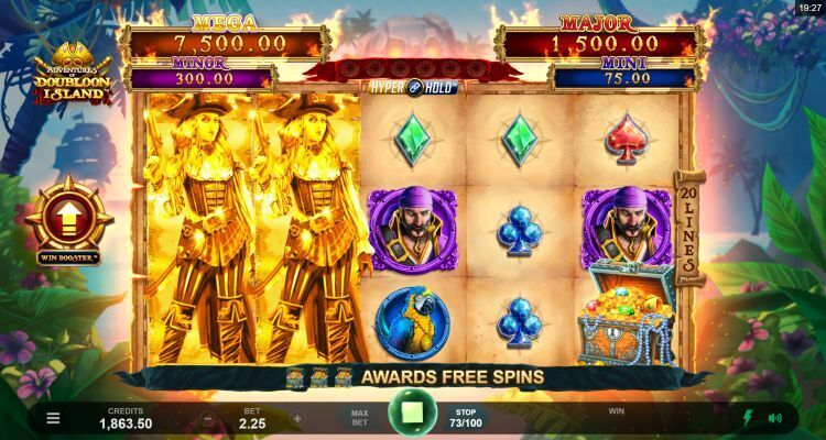 Adventures of Doubloon Island slot Microgaming win
