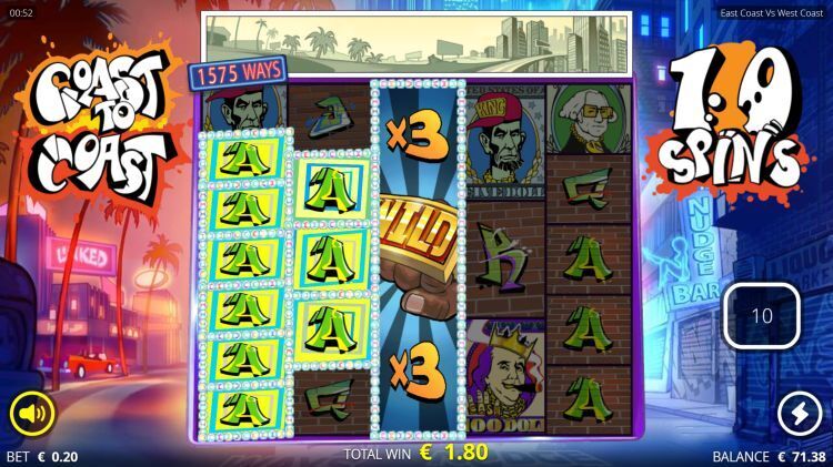 East Coast vs West Coast online slot Free Spins