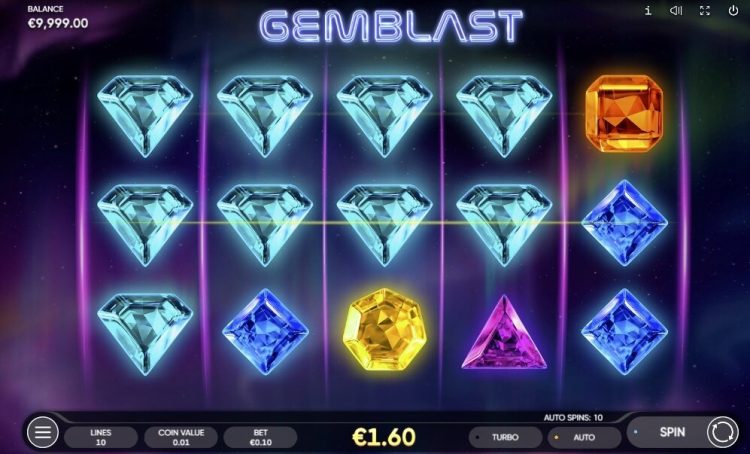 Gemblast online slot gameplay