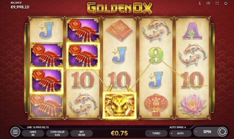 Endorphina Golden Ox online slot gameplay