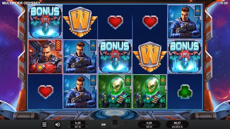 Multiplier Odyssey slot bonus trigger