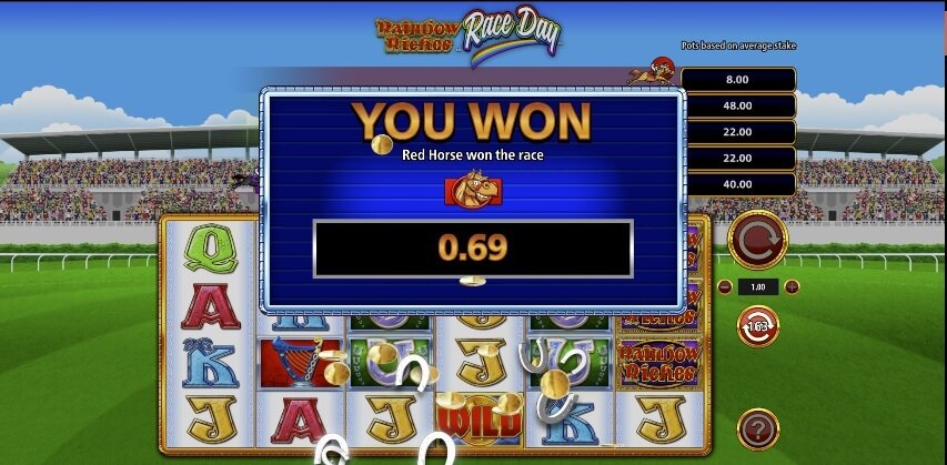 Rainbow Riches Race Day gokkast