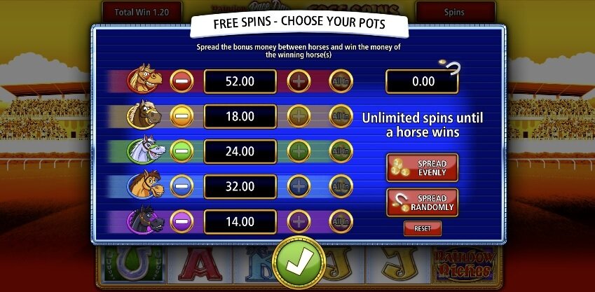 Rainbow Riches Race Day slot