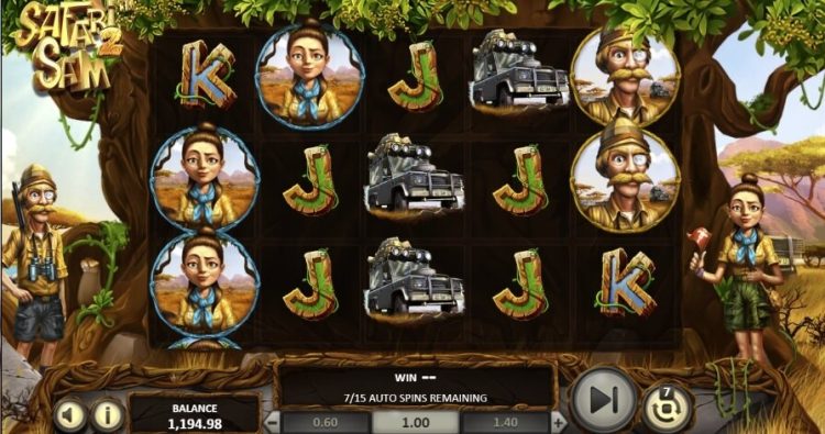 Safari Sam 2 gokkast gameplay