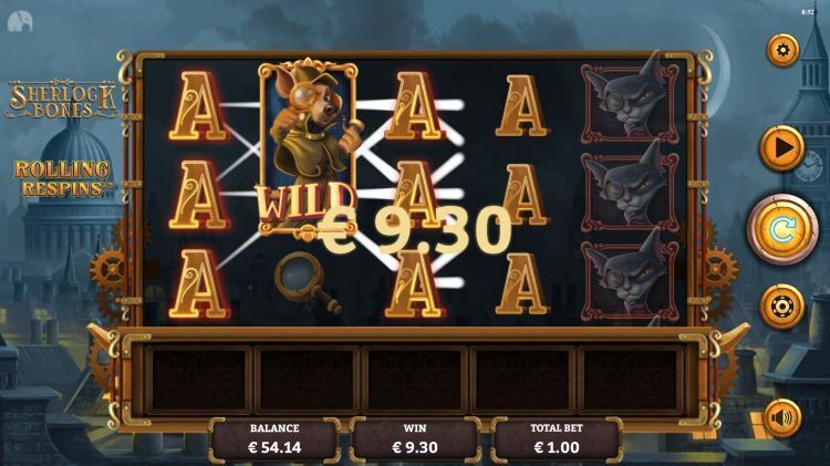 Sherlock Bones slot win