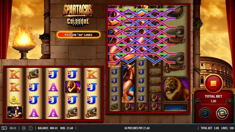 Spartacus-Super-Colossal-Reels-slot review