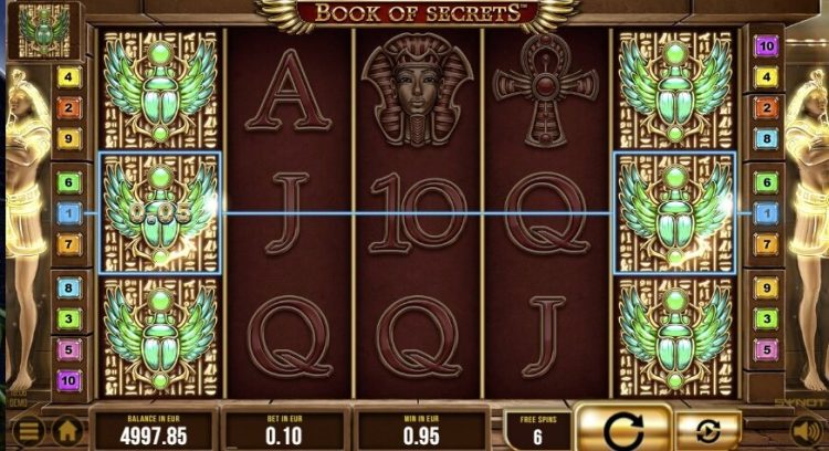 Book of Secrets online slot gameplay