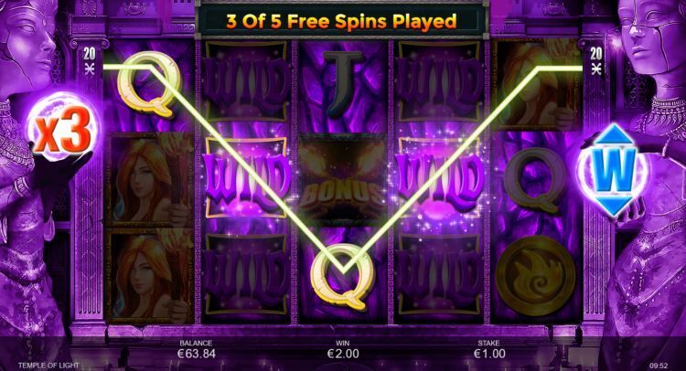 Temple of light slot Inspired review free spins