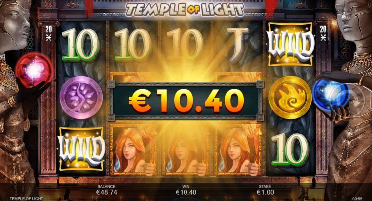 Temple of light slot Inspired review win