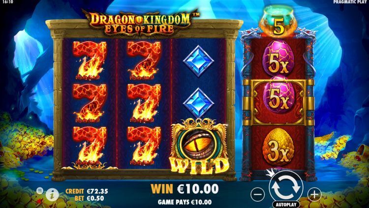 Dragon Kingdom - Eyes of Fire slot win
