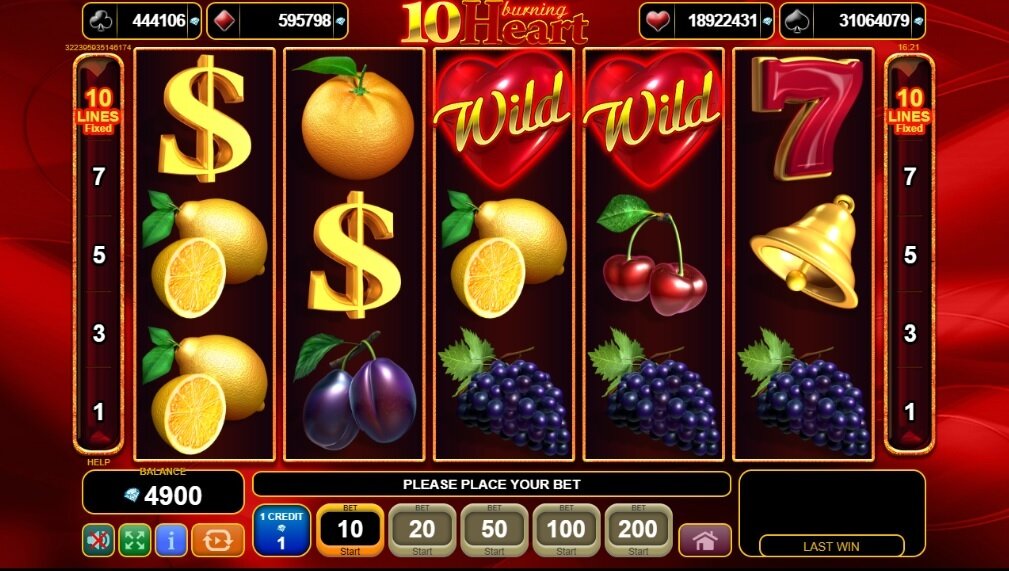 10 Burning Heart slot