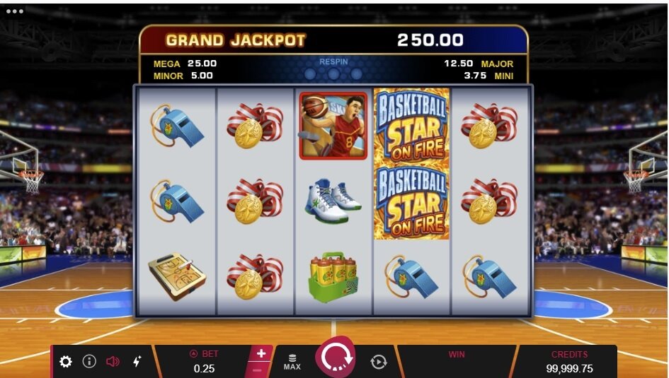 Basketball Star on fire slot
