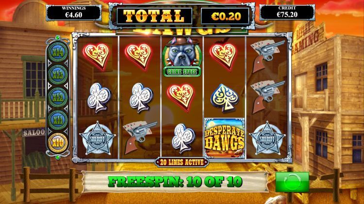 Desperate Dawgs gokkast gameplay