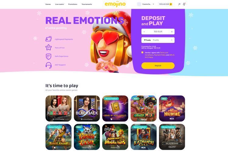 Emojino Casino review